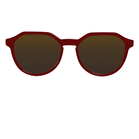 Hexa Sun Burgundy Clip on