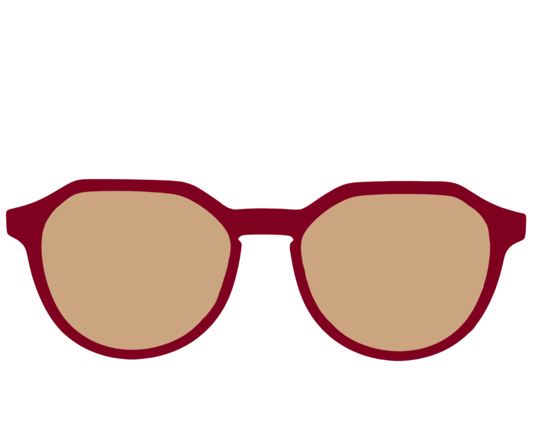Sun Burgundy Clip on
